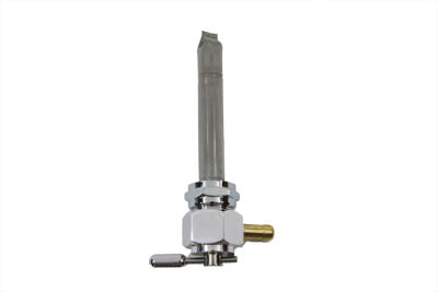 HARLEY Pingel Metric Hex Petcock Left Spigot with Nut Polished Fits 1975-1984 FL, 1975-1984 FX,