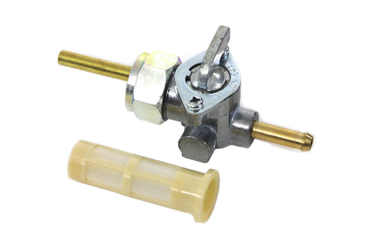 HARLEY Petcock Straight Outlet with Nut Alloy fits 1975-1984 FL, 1975-1984 FX, 1984-1994 FXST, 1986-1994 FLST, 1975-1995 XL, 1982-1994 FXR,