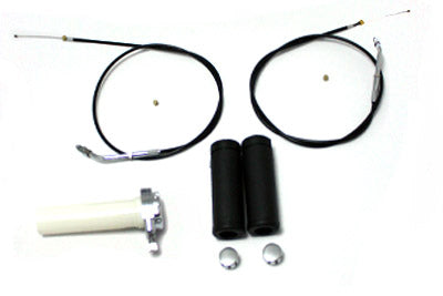 HARLEY Handlebar Throttle and Cable Kit fits 0- Custom, application for S&S E" and "G" carburetor"