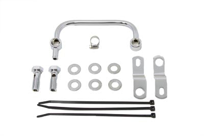 HARLEY Carburetor Breather Manifold Kit Chrome fits 1993-1999 FXST, 1993-1999 FLST, 1993-1998 FXD, 1993-1998 FLT, 1993-1994 FXR,