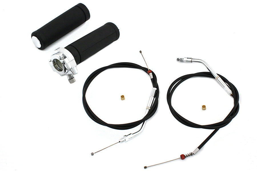HARLEY Dual Handlebar Throttle Cable Assembly fits 1981-1984 FL, 1981-1984 FX, 1981-1989 XL, 1979-1989 FLT, 1979-1989 FLT, 1984-1989 FXST,