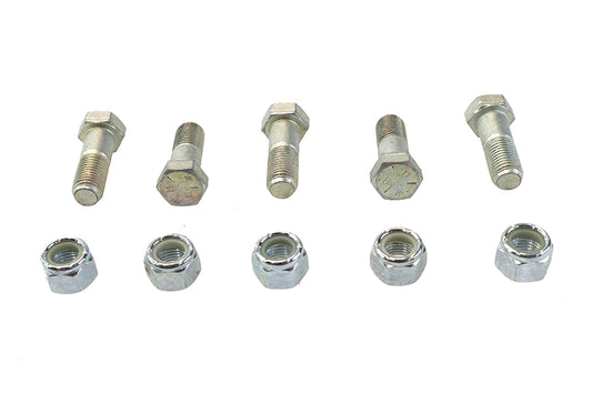 HARLEY Sprocket Bolt and Nut Kit Zinc Plated Fits 1973-1984 FX, 1973-1984 FL, 1979-1990 XL, 19