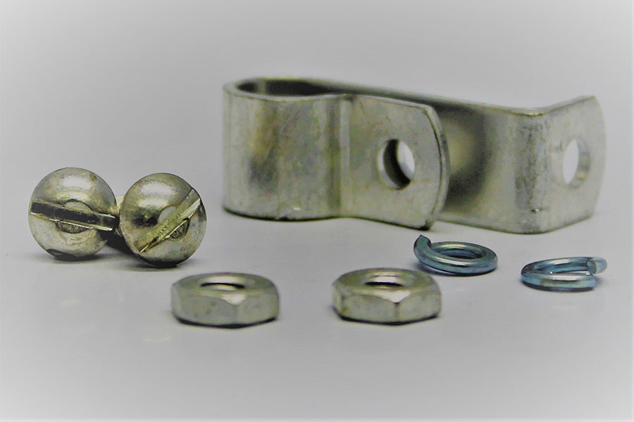 HARLEY Front Wheel Brake Cable Tube Clamp Cadmium Plated fits 1952-1956 K, 1952-1956 KH, 1950-1958 XL, 1950-1958 XLCH,