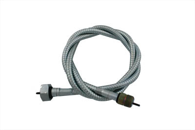 HARLEY 54-1/2 inch Zinc Speedometer Cable fits 1937-1961 G, Servi-car - rear end