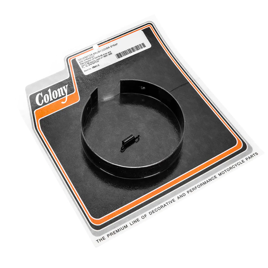 HARLEY Generator Brush Cover Strap and Spring Kit fits 1958-1965 FL, 1958-1965 XL, 1958-1965 G,