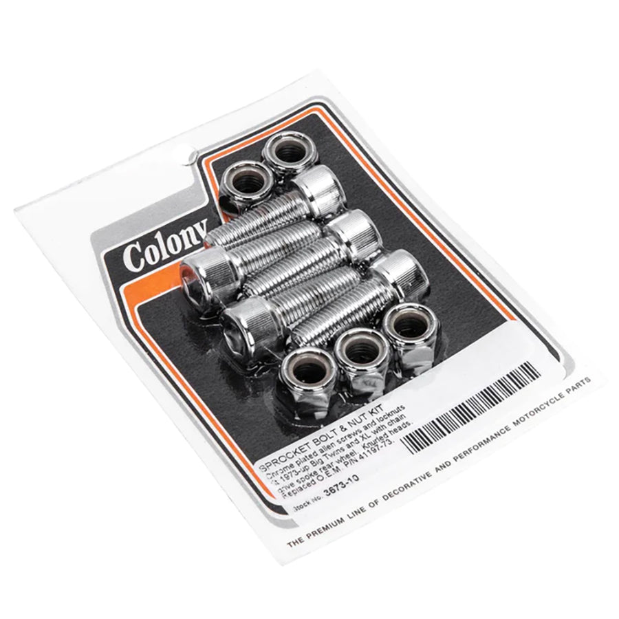 HARLEY Knurled Head Allen Bolt, 7/16-20 x 1-1/4 inch fits 1973-1984 FL, cast or wire wheel 1973-1984 FX, cast or wire wheel 1973-1990 XL, cast or wir