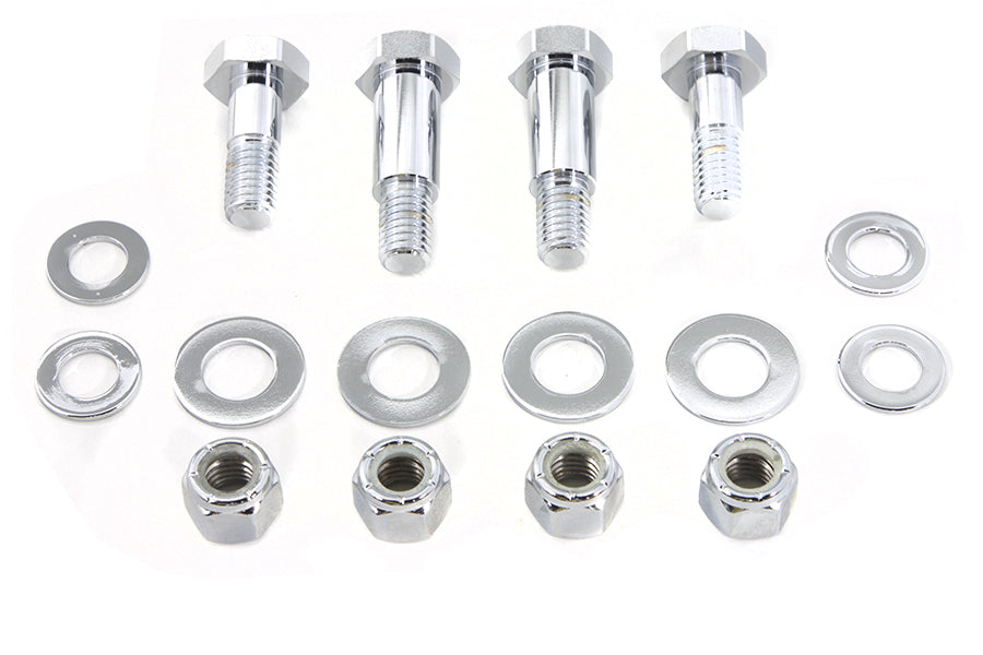 HARLEY Shock Bolt Set Chrome fits 1989-1999 FXST, 1989-1999 FLST,