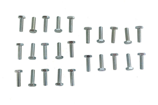 HARLEY Hex Cap Bolts Zinc 1/4 inch x 7/8 inch Fits 0- All, Models