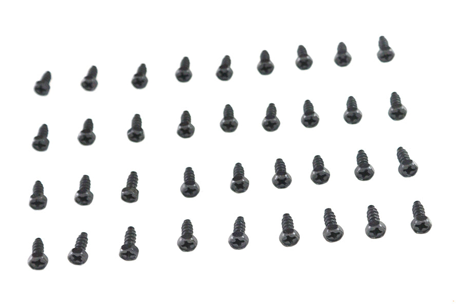 HARLEY Rocker Box Cover Screw Set Black fits 1936-1940 EL, 1941-1947 FL,