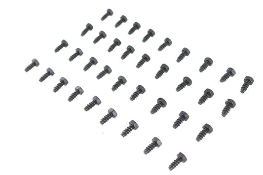 HARLEY Rocker Box Cover Screw Set Black fits 1936-1940 EL, 1941-1947 FL,