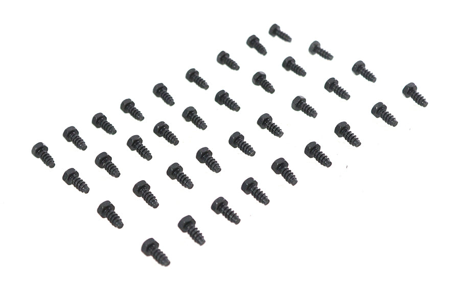 HARLEY Rocker Box Cover Screw Set Black fits 1936-1940 EL, 1941-1947 FL,