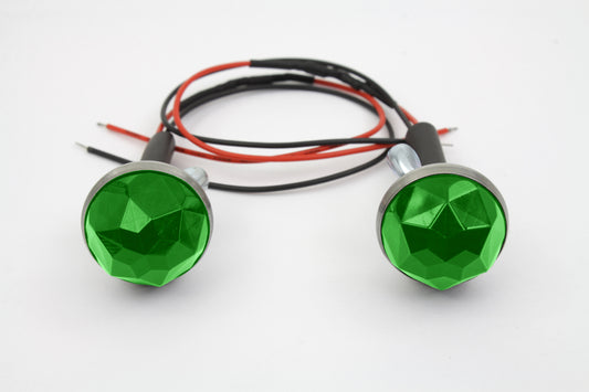 HARLEY Green LED Reflector Set Fits 0- Custom, application