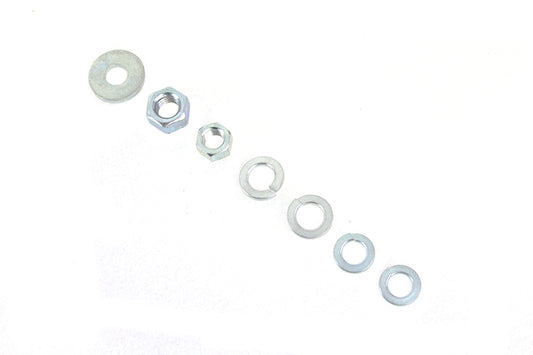 HARLEY Spring Fork Nut and Washer Kit Zicad Plated Fits 1941-1948 FL, 1941-1948 EL,