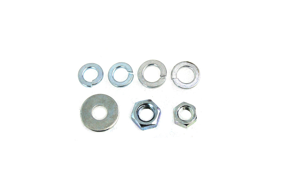 HARLEY Spring Fork Nut and Washer Kit Zicad Plated fits 1941-1948 FL, 1941-1948 EL,