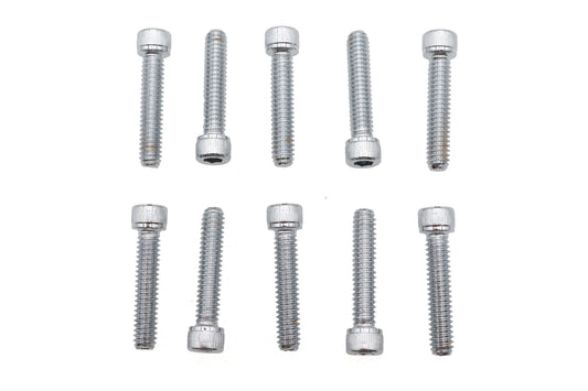 ハーレー 六角穴付ボルト ローレット クローム 1/4インチ X 1-1/4インチ 0-全モデル対応