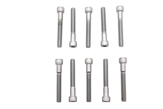 HARLEY アレンソケットキャップボルト ローレットクローム 1/4インチ X 1-3/4インチ 0-全モデル対応