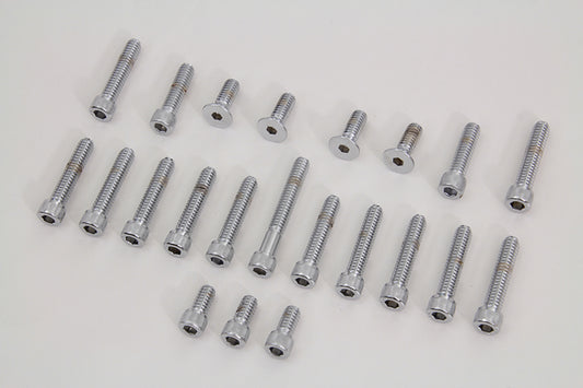 HARLEY Nocken- und Primärgehäuse Verchromtes Schrauben-Kit Passend für 1970–1984 FL, 1971–1984 FX,