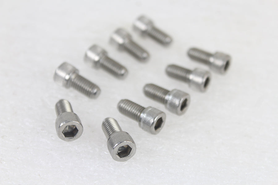 HARLEY 1/4 inch-28 x 1/2 inch Socket Cap Screw Stainless Steel fits 0- All, Models