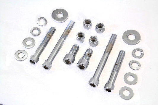 ハーレー クローム エンジンケース用アレンボルトキット 1984-1995 FXST、1984-1995 FLT、1986-1995 FLST、1