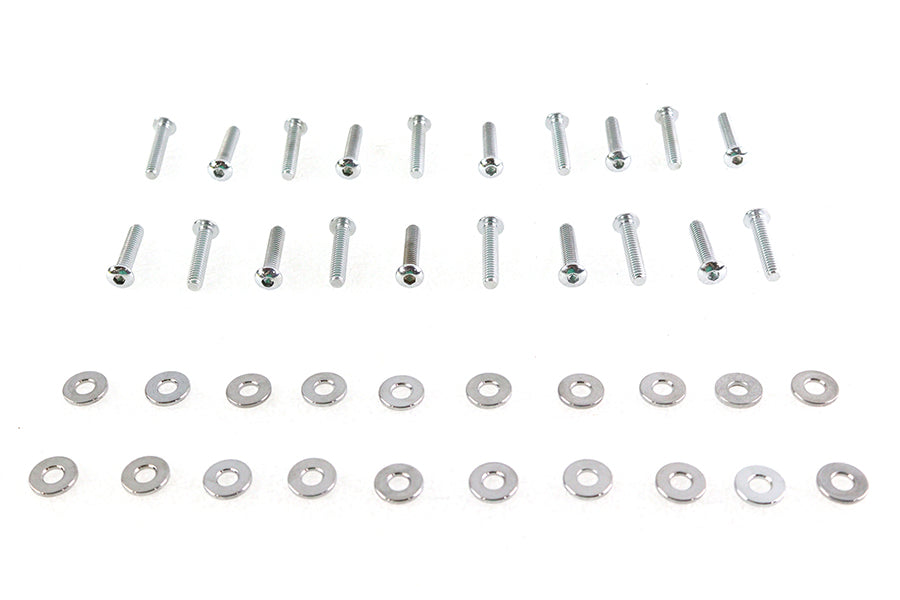 HARLEY Rocker Box Cover Allen Screw Kit Chrome fits 2017-UP FLT,