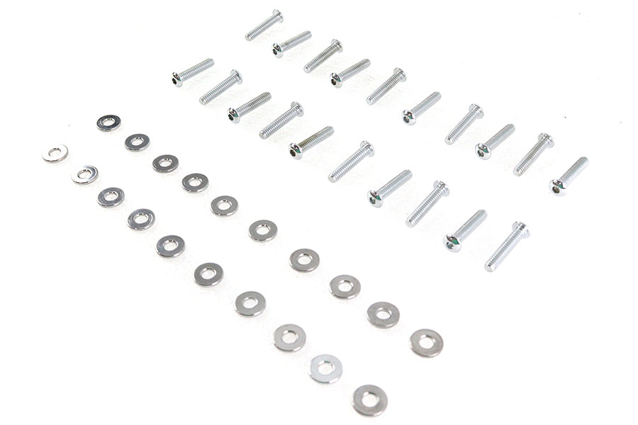 HARLEY Rocker Box Cover Allen Screw Kit Chrome fits 2017-UP FLT,