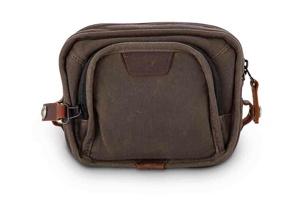 HARLEY BURLY BRAND H-BAR BAG DARK OAK B15-1012D