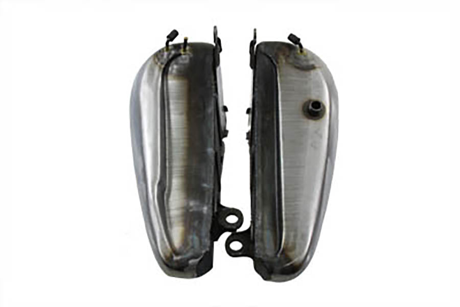 HARLEY Bobbed 3.5 Gallon Gas Tank Set fits 1984-1999 FXST, 1986-1999 FLST,