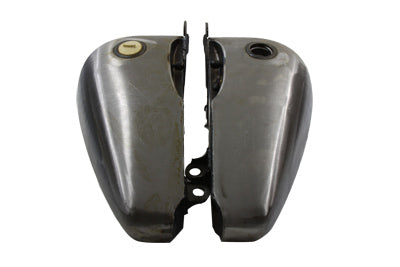 HARLEY Bobbed 6.0 Gallon Gas Tank Set fits 1984-1999 FXST, 1986-1999 FLST,