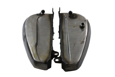 HARLEY Bobbed 6.0 Gallon Gas Tank Set fits 1984-1999 FXST, 1986-1999 FLST,