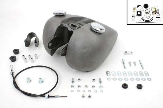 HARLEY Bobbed 3.2 Gallon Gas Tank Kit Fits 1982-1994 XL,