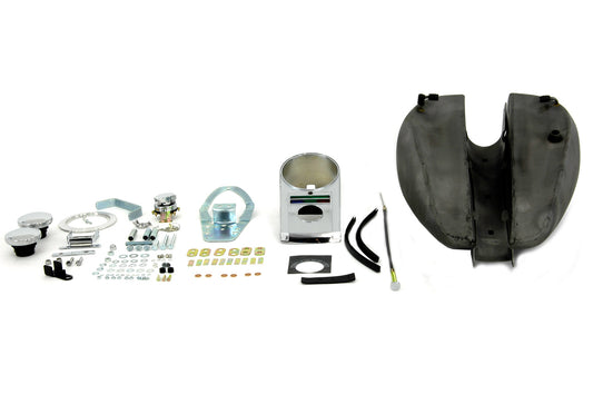 HARLEY Bobbed 3.2 Gallon Gas Tank Kit Fits 2004-2006 XL,