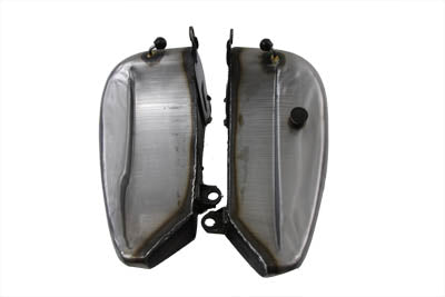 HARLEY Stretch Bobbed 5.5 Gallon Gas Tank Set fits 1984-1999 FXST, 1986-1999 FLST,