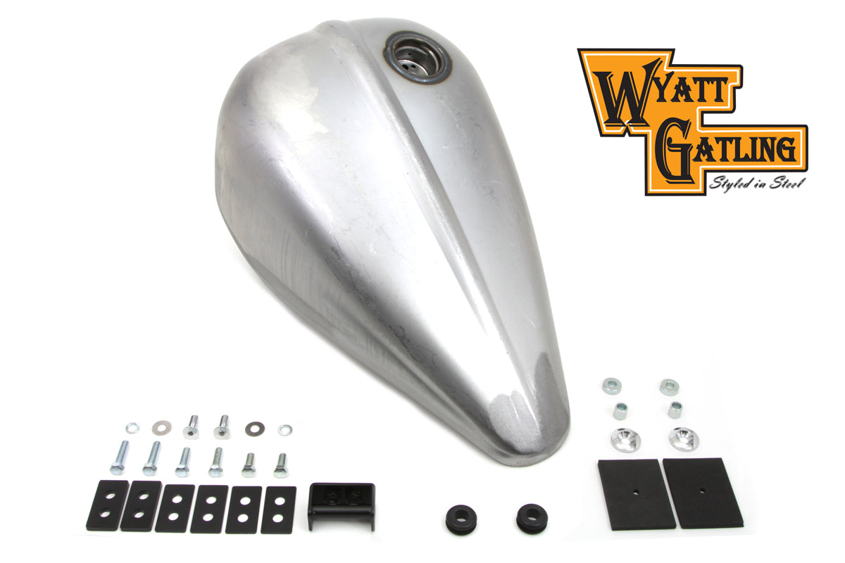 HARLEY Wyatt Gatling Bobbed 2.3 Gallon Gas Tank fits 1986-1999 FLST, 1984-1999 FXST,