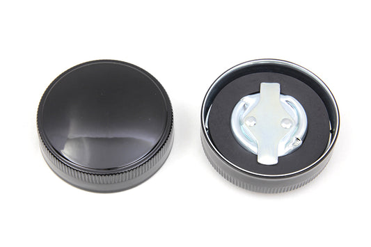 HARLEY Replica Eaton Vented Gas Cap Set Black fits 1936-1952 EL,