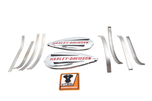 HARLEY Bobbed 3.5 Gallon Gas Tank Trim Kit Fits 1940-1946 FL,