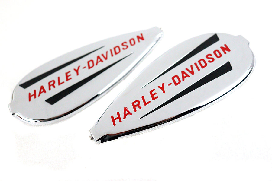 HARLEY Right and Left Gas Tank Emblem Set fits 1940-1946 EL, 1941-1946 FL, 1941-1946 U, 1941-1946 W, 1941-1946 G,