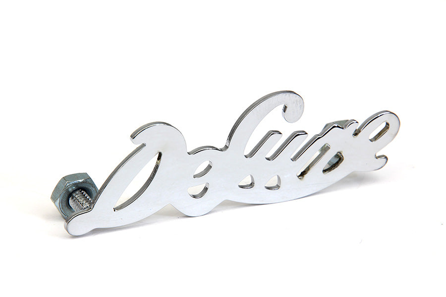 HARLEY Fender Emblem Set inchDeluxe inch fits 1946-1949 FL, Deluxe
