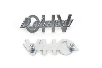 HARLEY Fender Emblem Set inchDeluxe Overhead Valve inch fits 1952-1957 FL,