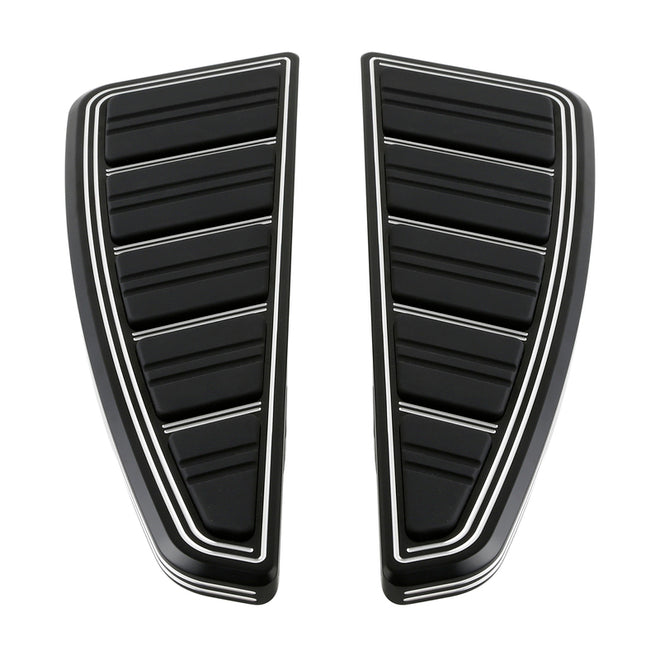 Custom Chrome HARLEY GLOSS BLACK PHARAOH RIDER FLOORBOARDS L.14.96"W.5.12"NH.1.77