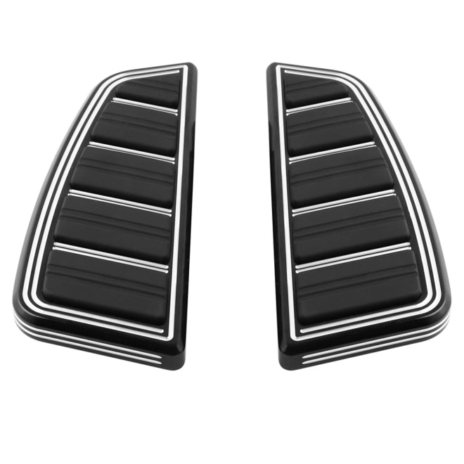 Custom Chrome HARLEY GLOSS BLK PHARAOH PASSENGER FLOORBOARDS L.8.66 W.3.35 H.1.38