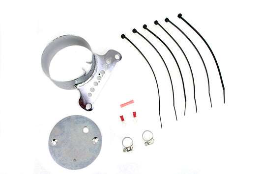 HARLEY Single Gauge Mount Bracket Chrome fits 1995-2005 XL, 1995-2005 FXD,