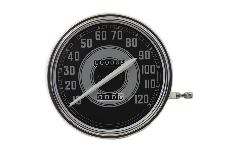 HARLEY Replica 2:1 Speedometer with White Needle fits 1940-1945 FL,