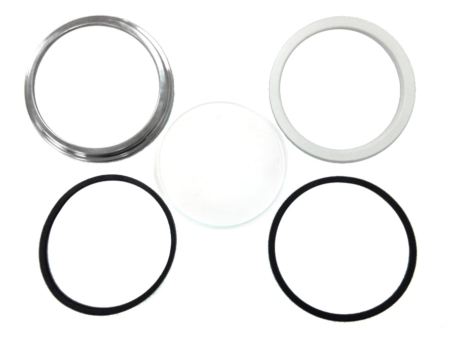 HARLEY Replica Speedometer Bezel/Lens Kit fits 1936-1940 EL,