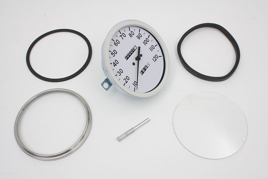 HARLEY Replica 2:1 Speedometer with Black Needle fits 1941-1961 FL, 1936-1940 EL, 1936-1952 WL, 1938-1948 UL,
