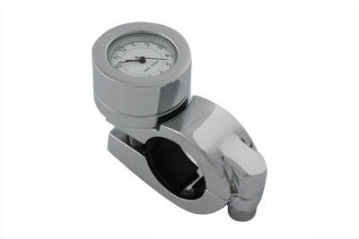HARLEY Chrome Handlebar Clock Assembly fits 0- All, models with 7/8 or 1" handlebars"