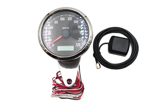 HARLEY 85mm GPS Speedometer Chrome Fits 0- Custom, application
