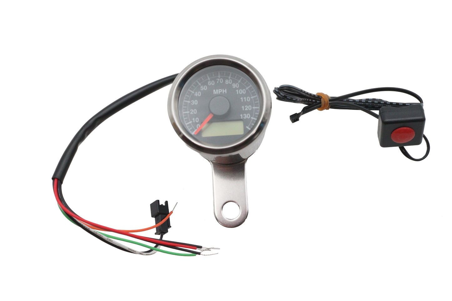 HARLEY 48mm Electronic Speedometer Black Face Fits 1995-2006 FXST, 1995-2006 FLST, 1995-2006 FXD