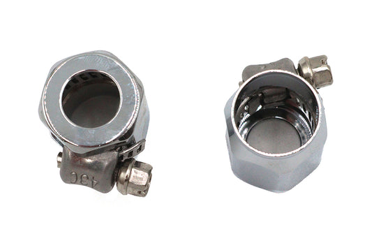 HARLEY Hex Chrome Econo Seal Hose End Fits 0- Custom, application for 3/8 fuel lines"