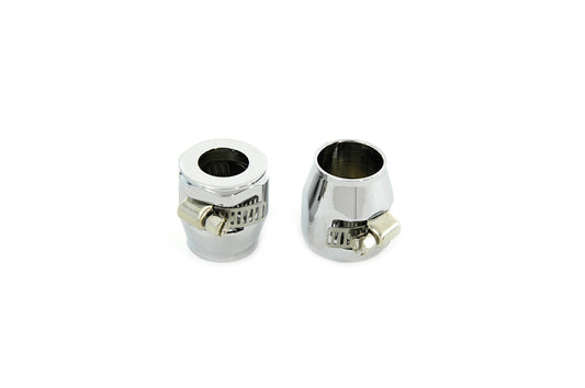 HARLEY Hex Chrome Econo Seal Hose End Set Fits 0- Custom, application for 13/16 fuel line"
