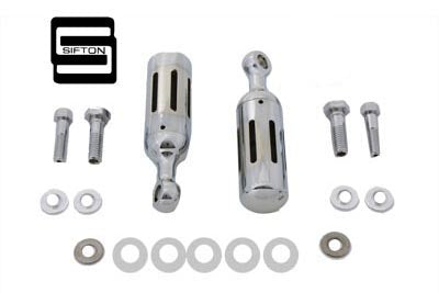 HARLEY Sifton Dual Canister Set Chrome fits 1992-2016 FLT, 1992-2017 FXST, 1992-2017 FLST, 1992-1994 FXR, 1992-2017 FXD, 1991-UP XL,